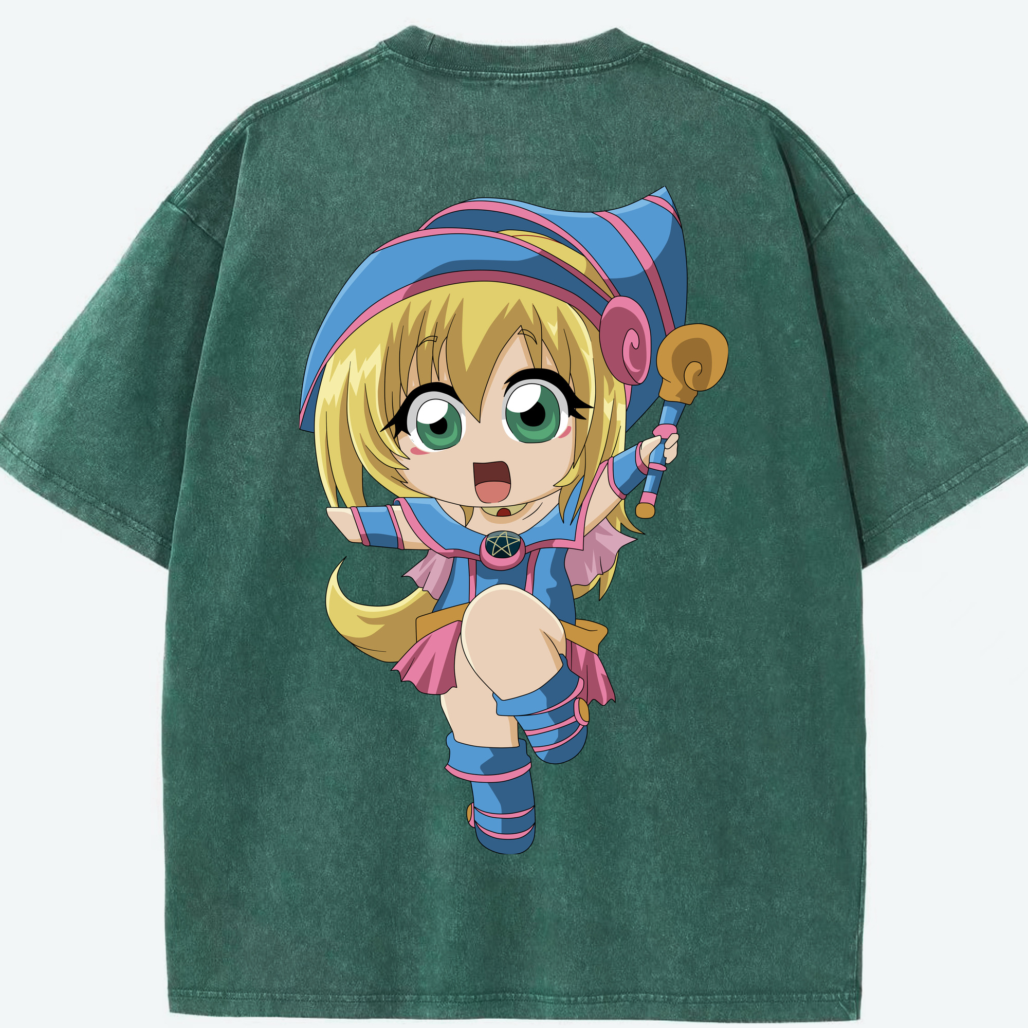 （画像用） 遊☆戯☆王 Yu-Gi-Oh! 綿100% ヴィンテージ風 半袖Tシャツ（背面プリント）